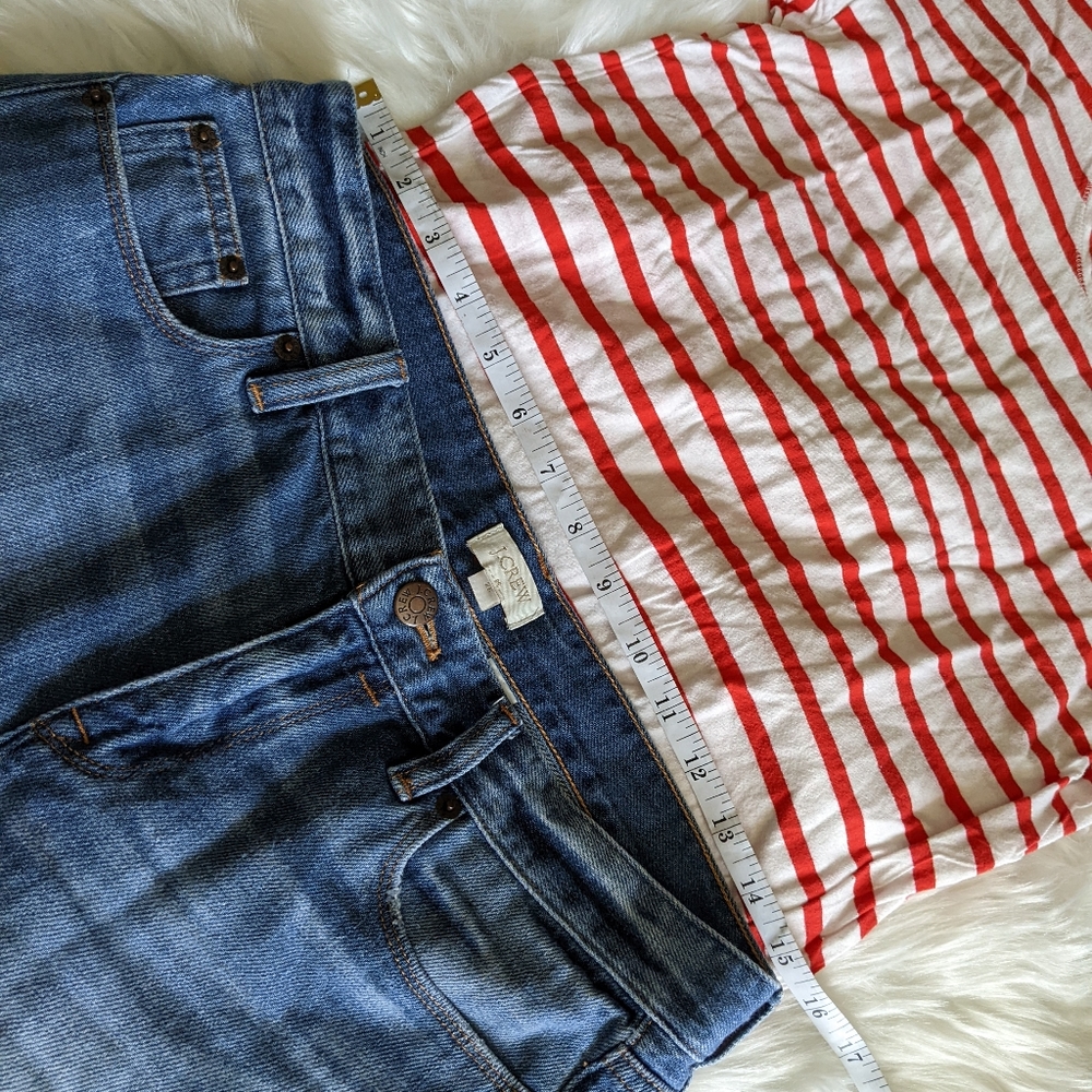 J.Crew Jean Shorts and Tee - Picture 2 of 12